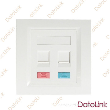 Face Plate 86 Type 2 Ports/Network Face Wall Plate/Network Cable Face Plate